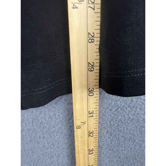 Women’s Chico Travelers Black Button Up Sweater Size 0 V-neck USA 95% Acetate 5% - Picture 5 of 7